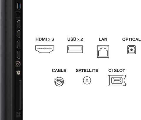 Telewizor TCL 55C61KS QD-Mini LED 55'' 4K Ultra HD Google TV Dolby Atmos DVB-T2 Czarny