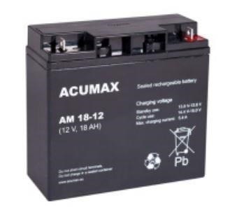 Bateria 12V 18AH VRLA AM18-12 Acumax EMU