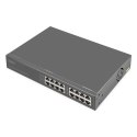 Digitus Injektor 8-portowy Gigabit Ethernet PoE+, 802.3bt, 250 W