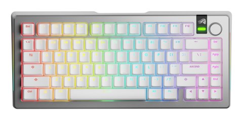 Glorious Gaming GMMK 3 PRO 75% Prebuilt klawiatura USB + RF Wireless + Bluetooth QWERTY US English Srebrny