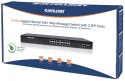 Intellinet 561198 łącza sieciowe Zarządzany L2+ Gigabit Ethernet (10/100/1000) Obsługa PoE 1U Czarny