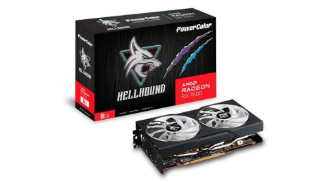 PowerColor Hellhound RX 7600 8G-L/OC AMD Radeon RX 7600 8 GB GDDR6