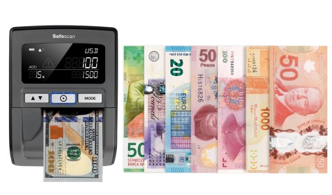 Safescan 185-S wykrywacz fałszywych banknotów Czarny