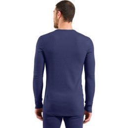 Bielizna termoaktywna z długim rękawem Odlo BL TOP crew neck l/s MERINO 260 roz. L Niebieska