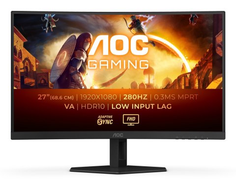 AOC G4 C27G4ZXE monitor komputerowy 68,6 cm (27") 1920 x 1080 px Full HD LED Czarny