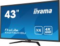 Iiyama ProLite X4373UHSU-B1 monitor komputerowy 108 cm (42.5") 3840 x 2160 px 4K Ultra HD Czarny