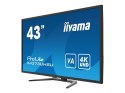 Iiyama ProLite X4373UHSU-B1 monitor komputerowy 108 cm (42.5") 3840 x 2160 px 4K Ultra HD Czarny