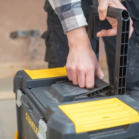 Stanley Essential Twarda kaseta na narzędzie Plastik Szary, Żółty