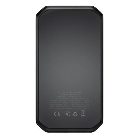 Baseus powerbank Power Starter Jump Starter urządzenie rozruchowe booster 10000mAh 12V (1000A / 500A) + kable krokodylki czarny 