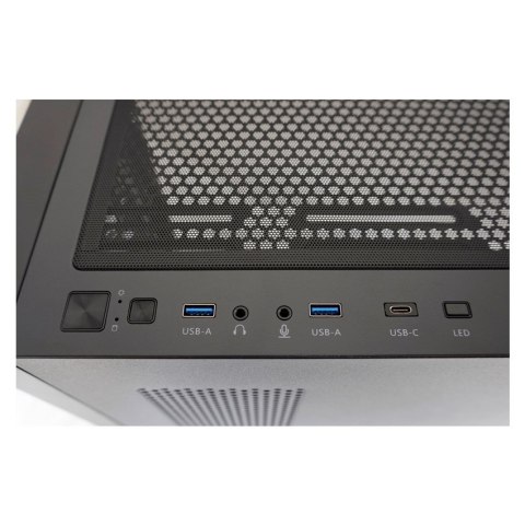 LC-Power Gaming 804B - Midi Tower - obudowa PC - ATX - micro ATX - Mini-ITX - Metal - Plastik - Szkło hartowane - 16 cm