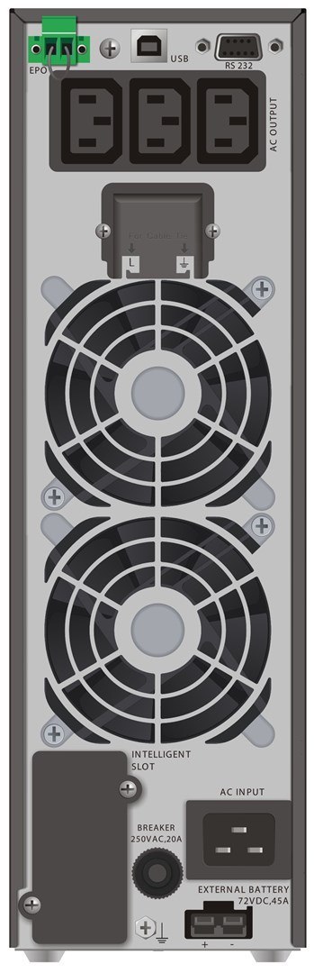 PowerWalker VFI 3000 TGS zasilacz UPS Podwójnej konwersji (online) 3 kVA 2700 W 3 x gniazdo sieciowe