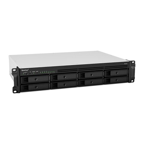 Synology RackStation RS1221+ serwer danych NAS Rack (2U) Ryzen Embedded V1500B 4 GB DDR4 0 TB DiskStation Manager Czarny