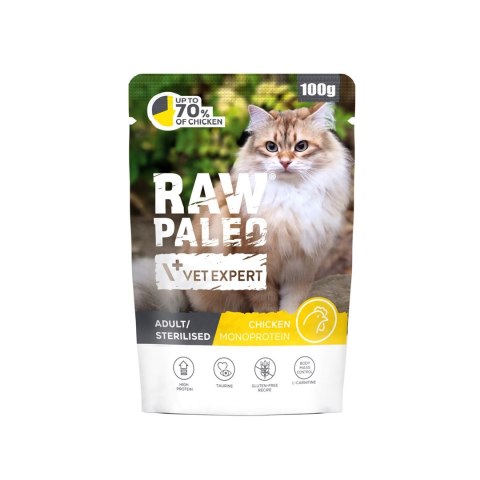 VetExpert Raw Paleo Adult/Sterilised Chicken 100g