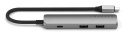 Aluminiowy adapter do urządzeń mobilnych USB-C Satechi 4-in-1 USB-C Slim Multiport Adapter 4K (space gray)