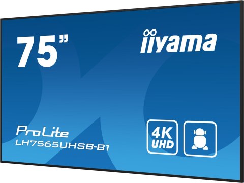 Monitor Iiyama Display Public 75 LH7565UHSB-B1 UHD