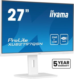 Monitor LED iiyama ProLite XUB2797QSN-W2 - 27 cali - Płaski ekran - 68,6 cm