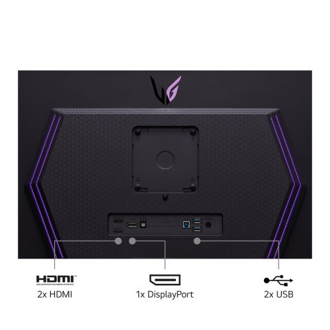 Monitor LG 27GS95QE-B 67,3cm (26.5") 2560 x 1440 px Quad HD OLED Czarny