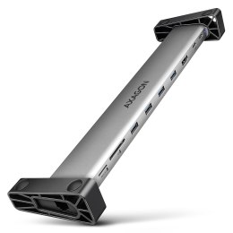 Koncentrator wieloportowy AXAGON HMC-10HLS, 4x USB-A i 2x USB-C, HDMI 4K/60Hz, RJ-45, SD/microSD, PD 100W