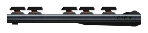 Logitech G G915 X Lightspeed klawiatura Gaming USB + RF Wireless + Bluetooth QWERTY Amerykański międzynarodowy Czarny