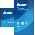 Płaski ekran iiyama LH7564UHS-B1AG 75 IN LCD UHD - 190.5 cm