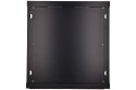 Extralink Szafa rack 12U 600x450 Czarna montowana na ścianie