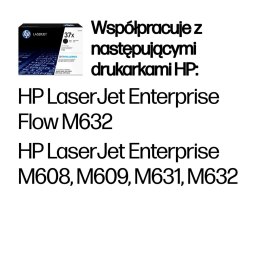 HP 37X oryginalny wkład z czarnym tonerem LaserJet XL