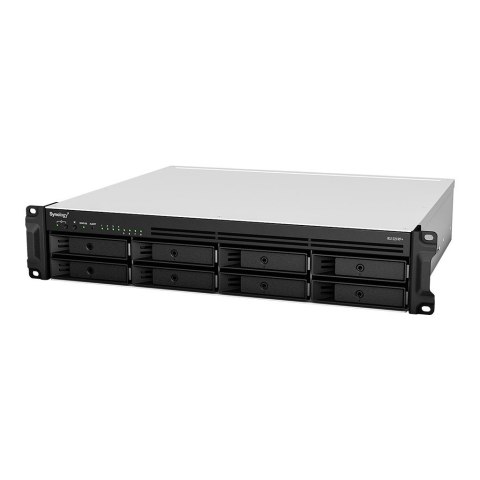 Synology RackStation RS1221RP+ serwer danych NAS Rack (2U) Ryzen Embedded V1500B 4 GB DDR4 0 TB DiskStation Manager Czarny