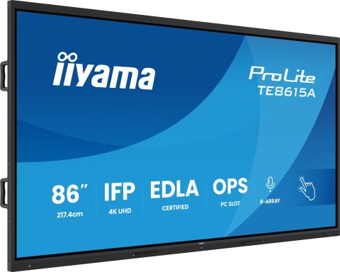 IIYAMA Monitor 217.4cm(86") TE8615A-B1AG 16:9 M-Touch 2xHDMI+2xUSB-C