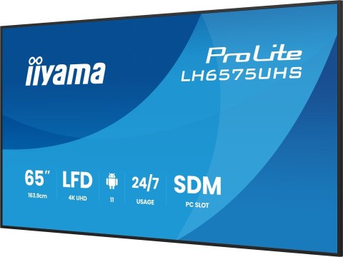 Monitor IIYAMA 164.0cm(65") LH6575UHS-B2AG 16:9 2xHDMI+2xUSB+3xDP