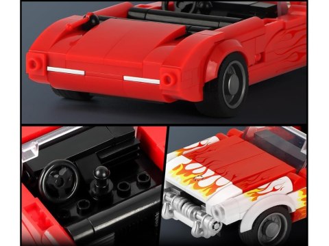 Klocki konstrukcyjne samochód klasyk hot rod Roadster 249ele ZA5817