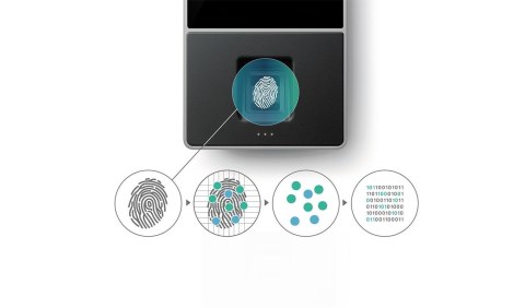 Safescan TimeMoto TM-626 Czarny Token z czipem, Odcisk palca, Hasło, Karta zbliżeniowa Prąd przemienny TFT Przewodowa sieć LAN
