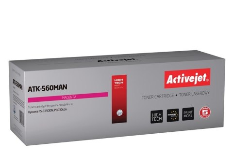 Activejet ATK-560MAN Toner (zamiennik Kyocera TK-560M; Premium; 10000 stron; purpurowy)