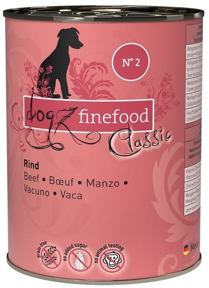 Dogz Finefood Dogz Finefood Classic N.02 Wołowina puszka 400g