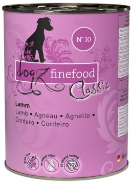 Dogz Finefood Dogz Finefood Classic N.10 Jagnięcina puszka 400g