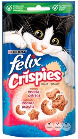 Felix Felix Crispies Łosoś i Pstrąg 45g