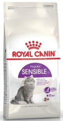 Royal Canin Feline Royal Canin Sensible karma sucha dla kotów dorosłych, o wrażliwym przewodzie pokarmowym 400g