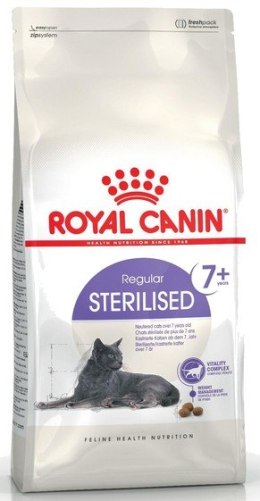 Royal Canin Feline Royal Canin Sterilised 7+ karma sucha dla kotów dorosłych, od 7 do 12 roku życia, sterylizowanych 400g