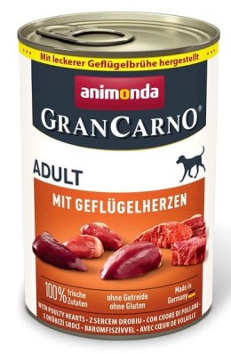 Animonda GranCarno Animonda GranCarno Original Adult Geflugelherzen Drobiowe serca puszka 400g