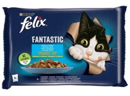 Felix Fantastic Felix Fantastic Rybne Smaki z warzywami w galaretce saszetka 4x85g