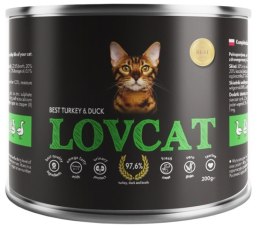 Lovcat Lovcat Best Turkey & Duck puszka 200g