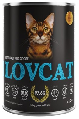 Lovcat Lovcat Best Turkey & Goose puszka 400g