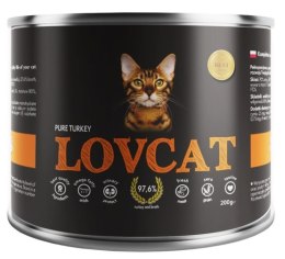 Lovcat Lovcat Pure Turkey puszka 200g