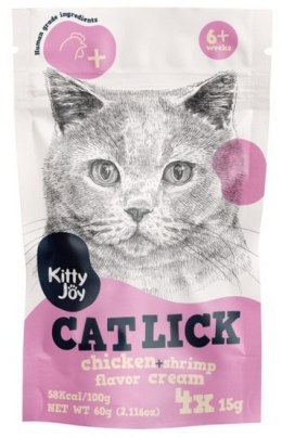 Kitty Joy Kitty Joy Cat Lick Kurczak & Krewetki Cream 4x15g