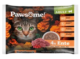 Pawsome Pawsome Adult Ente - kaczka saszetki 4x85g