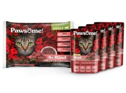 Pawsome Pawsome Adult Rind - wołowina saszetki 4x85g