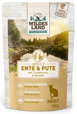 Wildes Land Wildes Land Cat Classic Adult Ente & Pute saszetka 100g