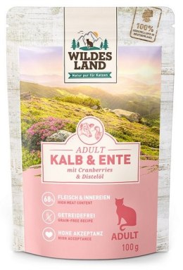 Wildes Land Wildes Land Cat Classic Adult Kalb & Ente saszetka 100g