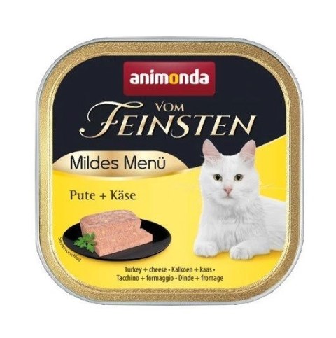 ANIMONDA vom Feinsten Mildes Menu Indyk z serem - mokra karma dla kota - 100g