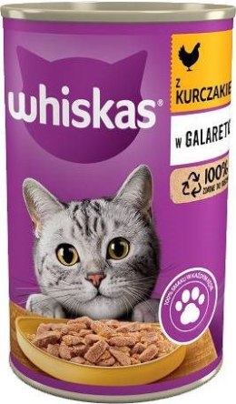 WHISKAS Adult puszka kurczak galaretka 400g