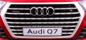 Audi Q7 Quattro S-Line na akumulator Czerwony + Pilot + Wolny Start + EVA + Radio MP3 LED